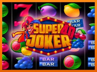 Super Joker 40 dirua lortzeko joko-makina