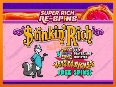 Stinkin Rich Super Rich Re-Spins dirua lortzeko joko-makina