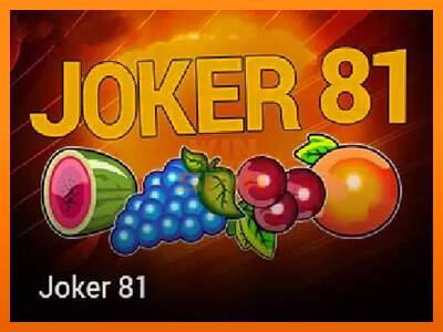 Joker 81 dirua lortzeko joko-makina