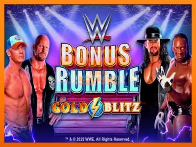 WWE Bonus Rumble Gold Blitz dirua lortzeko joko-makina