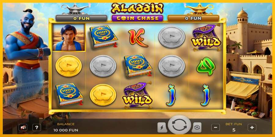 Aladdin Coin Chase dirua lortzeko joko-makina, irudia 1