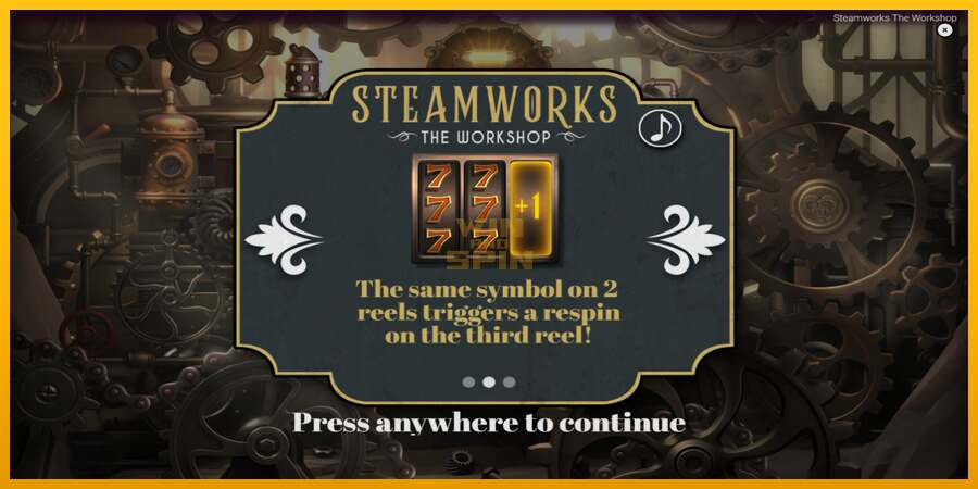 Steamworks - The Workshop dirua lortzeko joko-makina, irudia 1