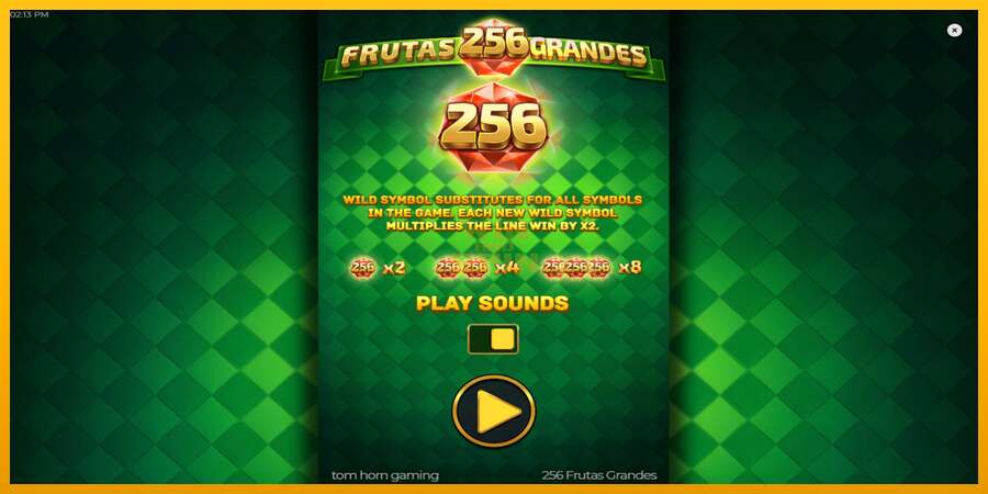 256 Frutas Grandes dirua lortzeko joko-makina, irudia 1