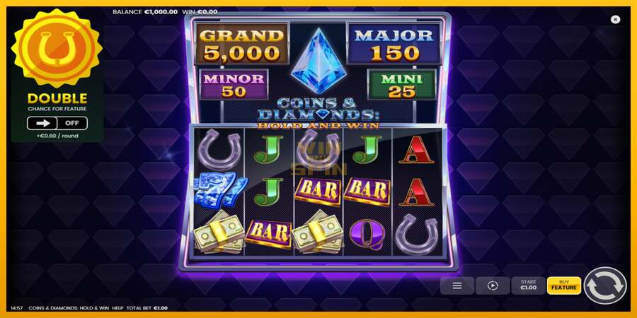 Coins & Diamonds: Hold and Win dirua lortzeko joko-makina, irudia 2