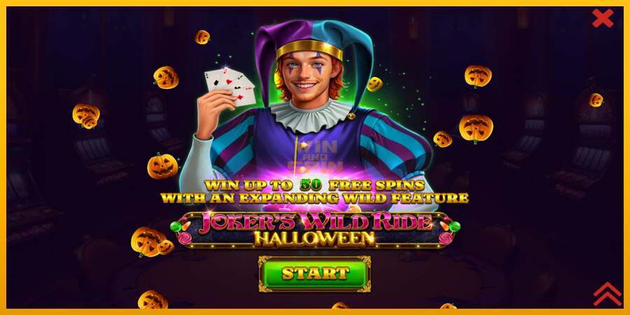 Jokers Wild Ride Halloween dirua lortzeko joko-makina, irudia 1