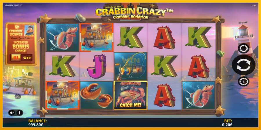 Crabbin Crazy 2 dirua lortzeko joko-makina, irudia 2