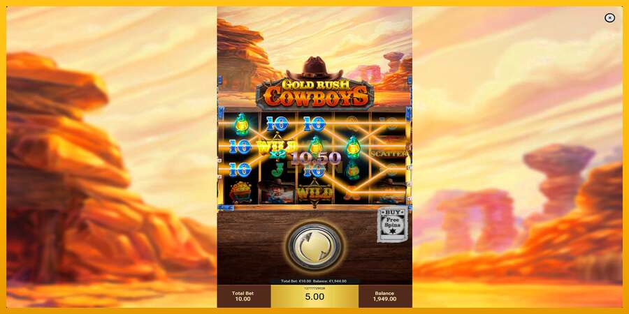 Gold Rush Cowboys dirua lortzeko joko-makina, irudia 5