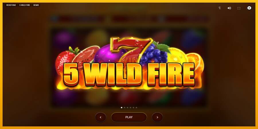 5 Wild Fire dirua lortzeko joko-makina, irudia 1