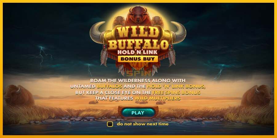 Wild Buffalo Hold N Link Bonus Buy dirua lortzeko joko-makina, irudia 1