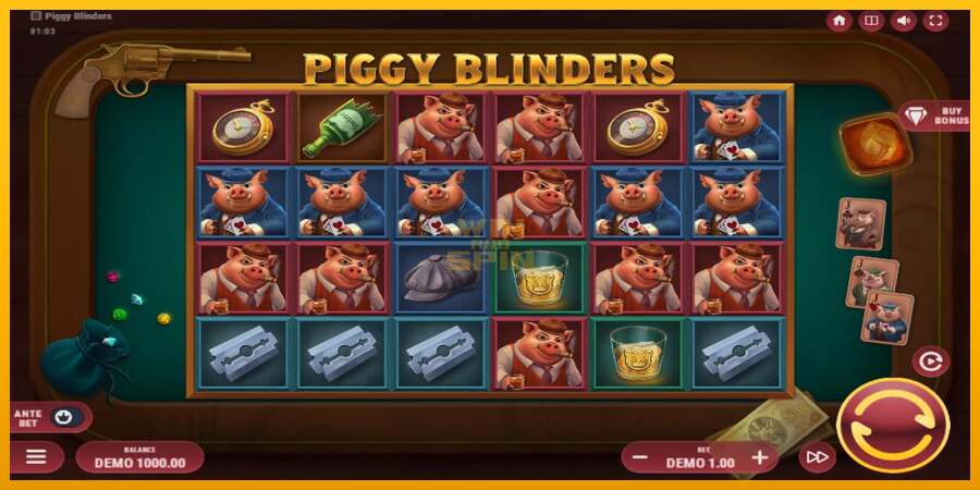 Piggy Blinders dirua lortzeko joko-makina, irudia 1