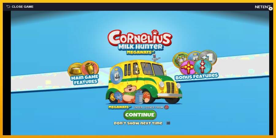 Cornelius Milk Hunter Megaways dirua lortzeko joko-makina, irudia 1