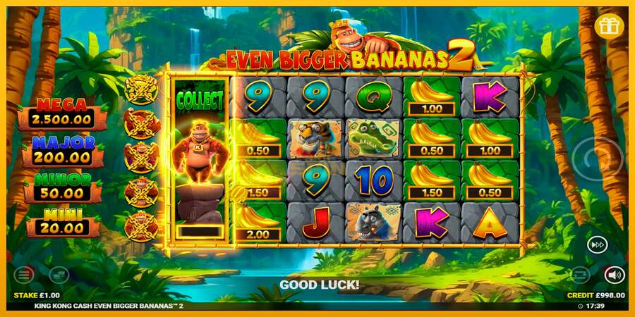 King Kong Cash Even Bigger Bananas 2 dirua lortzeko joko-makina, irudia 2