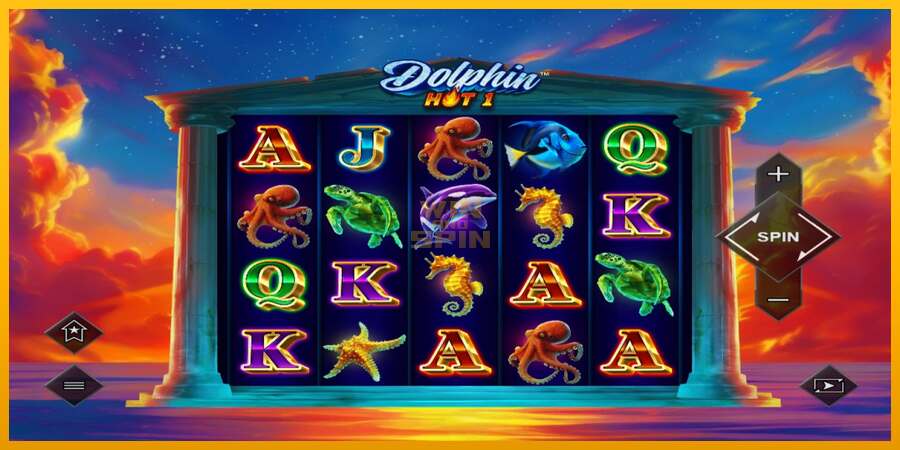 Dolphin Hot 1 dirua lortzeko joko-makina, irudia 1