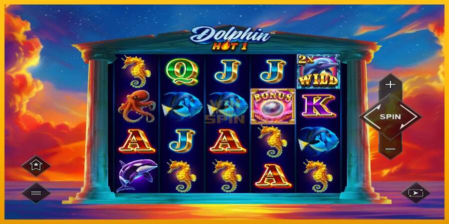 Dolphin Hot 1 dirua lortzeko joko-makina, irudia 2