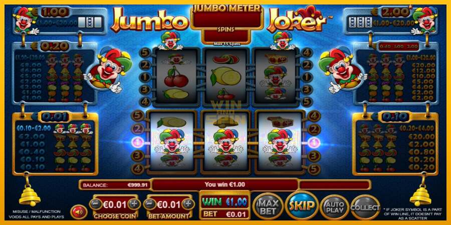 Jumbo Joker dirua lortzeko joko-makina, irudia 3