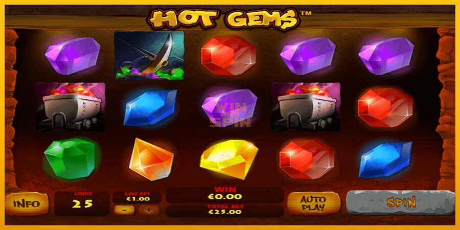 Hot Gems dirua lortzeko joko-makina, irudia 1