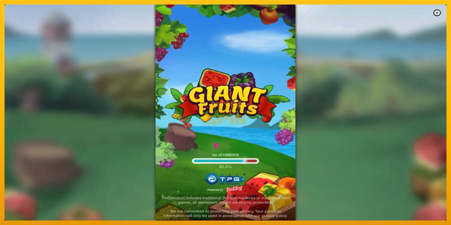 Giant Fruits dirua lortzeko joko-makina, irudia 1