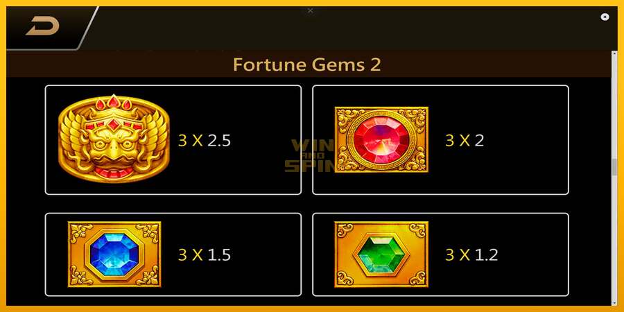 Fortune Gems 2 dirua lortzeko joko-makina, irudia 6