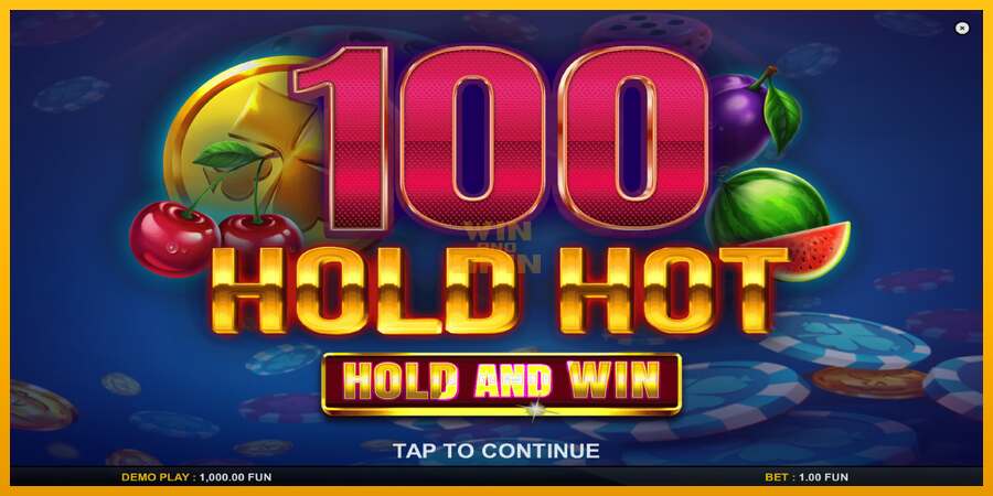 100 Hold Hot Hold and Win dirua lortzeko joko-makina, irudia 1