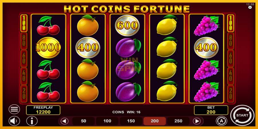 Hot Coins Fortune dirua lortzeko joko-makina, irudia 2