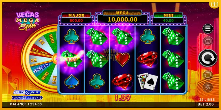 Vegas Mega Spin dirua lortzeko joko-makina, irudia 2