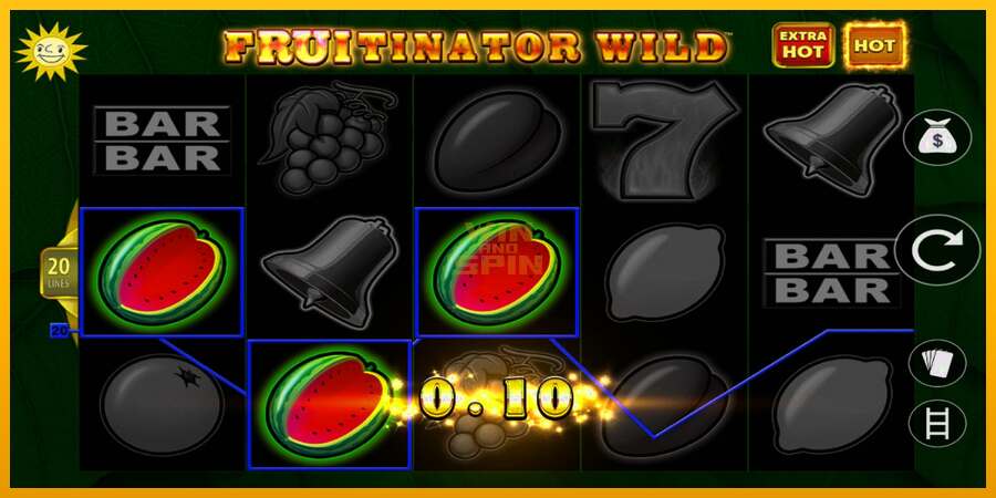 Fruitinator Wild dirua lortzeko joko-makina, irudia 2