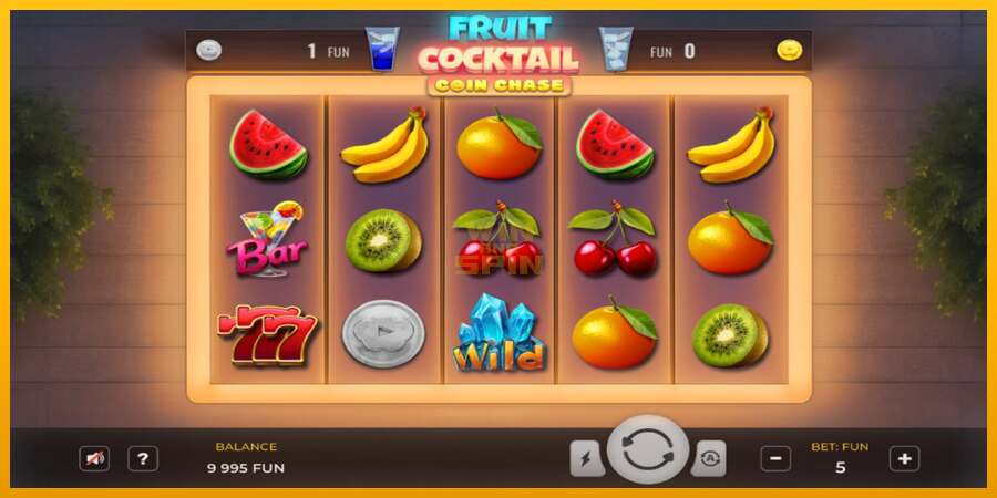 Fruit Cocktail Coin Chase dirua lortzeko joko-makina, irudia 1