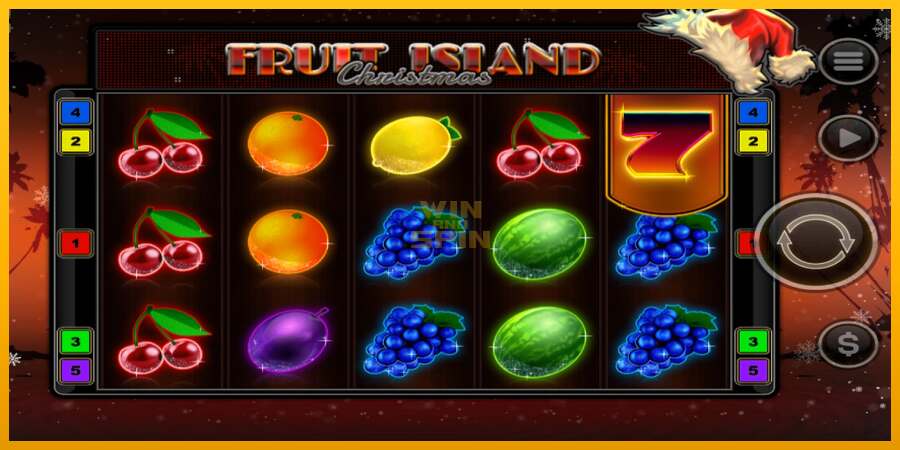 Fruit Island Christmas dirua lortzeko joko-makina, irudia 1