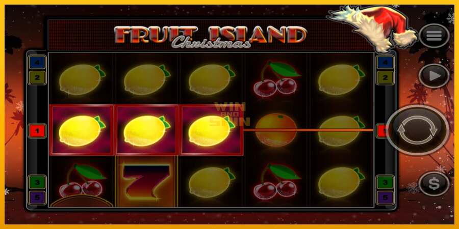 Fruit Island Christmas dirua lortzeko joko-makina, irudia 4