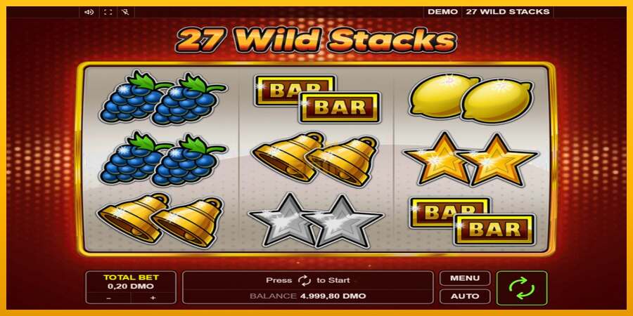 27 Wild Stacks dirua lortzeko joko-makina, irudia 1