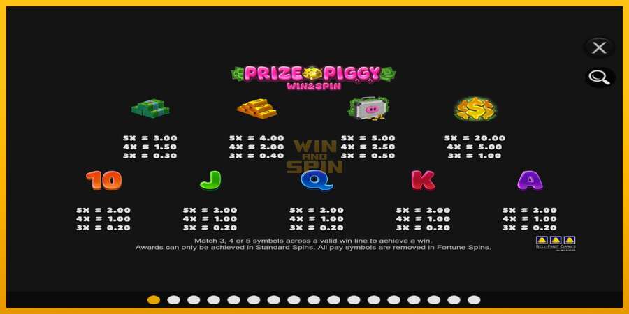 Prize Piggy Win & Spin dirua lortzeko joko-makina, irudia 4