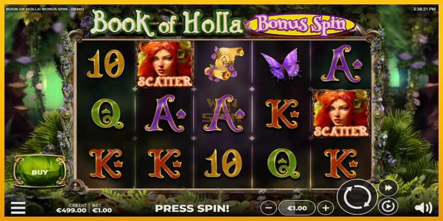 Book of Holla: Bonus Spin dirua lortzeko joko-makina, irudia 2