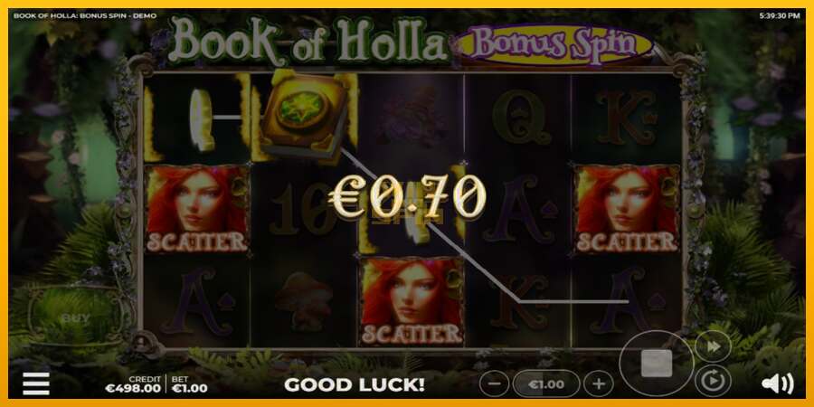 Book of Holla: Bonus Spin dirua lortzeko joko-makina, irudia 3