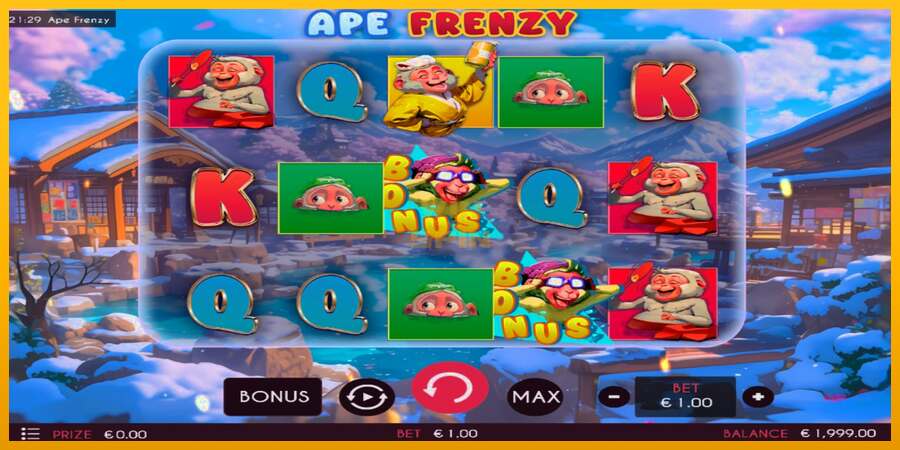 Ape Frenzy dirua lortzeko joko-makina, irudia 2