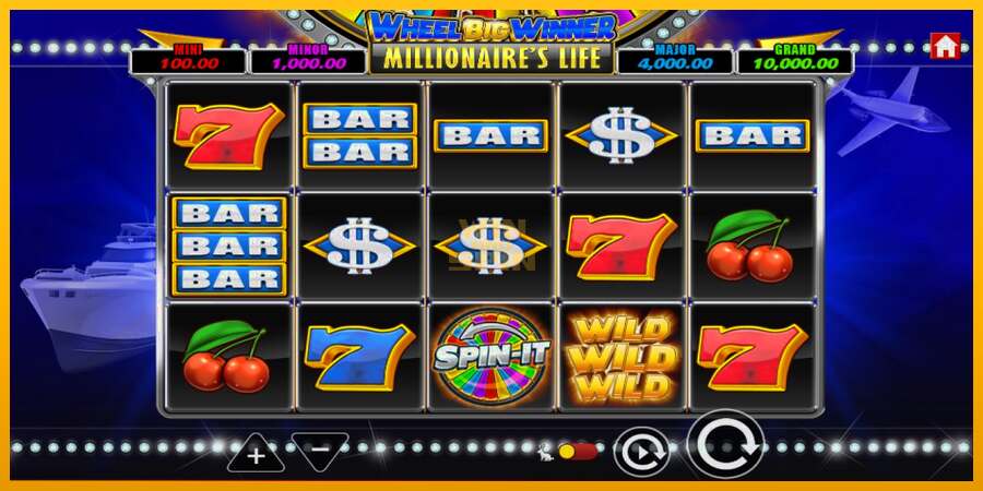 Wheel Big Winner Millionaires Life dirua lortzeko joko-makina, irudia 2