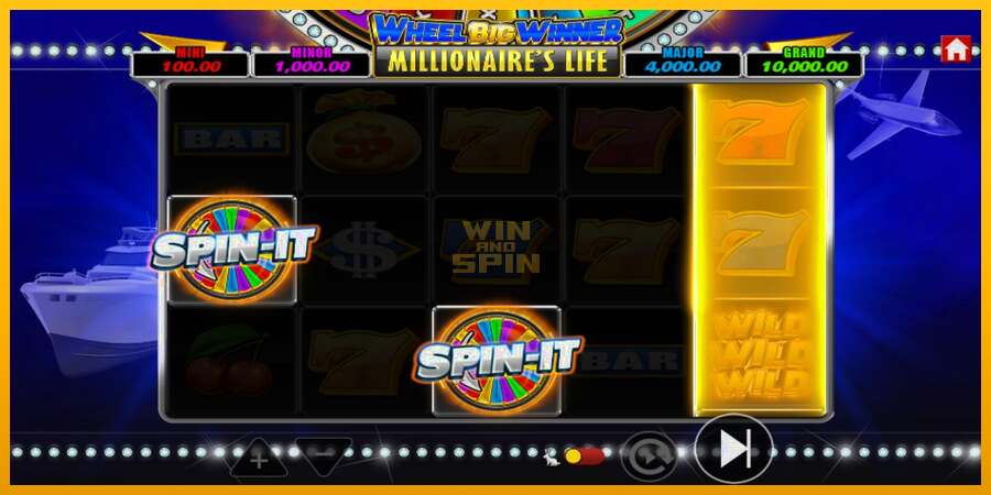 Wheel Big Winner Millionaires Life dirua lortzeko joko-makina, irudia 3