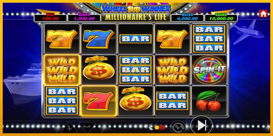 Wheel Big Winner Millionaires Life dirua lortzeko joko-makina, irudia 5