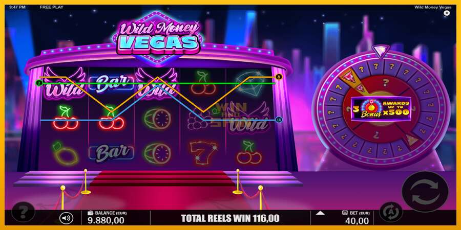 Wild Money Vegas dirua lortzeko joko-makina, irudia 3