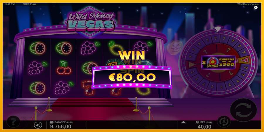 Wild Money Vegas dirua lortzeko joko-makina, irudia 4