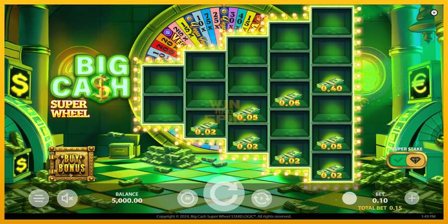 Big Cash Super Wheel dirua lortzeko joko-makina, irudia 2