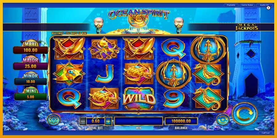 Ocean Spirit MegaJackpots dirua lortzeko joko-makina, irudia 3