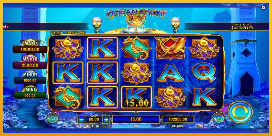 Ocean Spirit MegaJackpots dirua lortzeko joko-makina, irudia 6