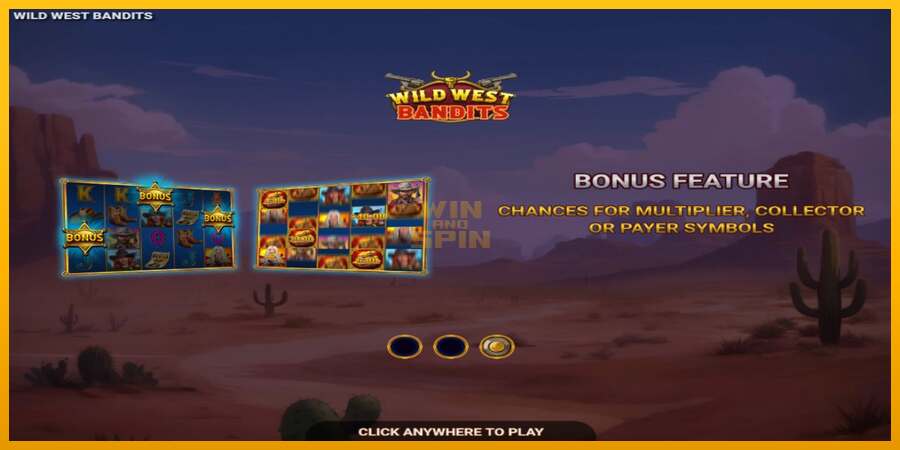 Wild West Bandits dirua lortzeko joko-makina, irudia 1