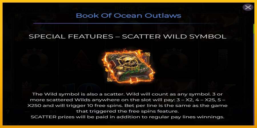 Book of Ocean Outlaws dirua lortzeko joko-makina, irudia 4