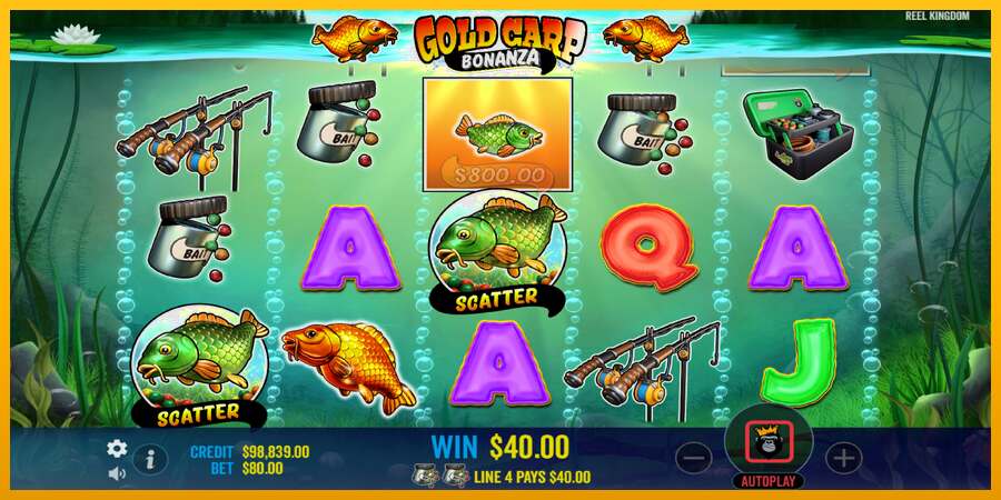 Gold Carp Bonanza dirua lortzeko joko-makina, irudia 3