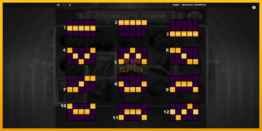 Majestic Crown 20 dirua lortzeko joko-makina, irudia 6