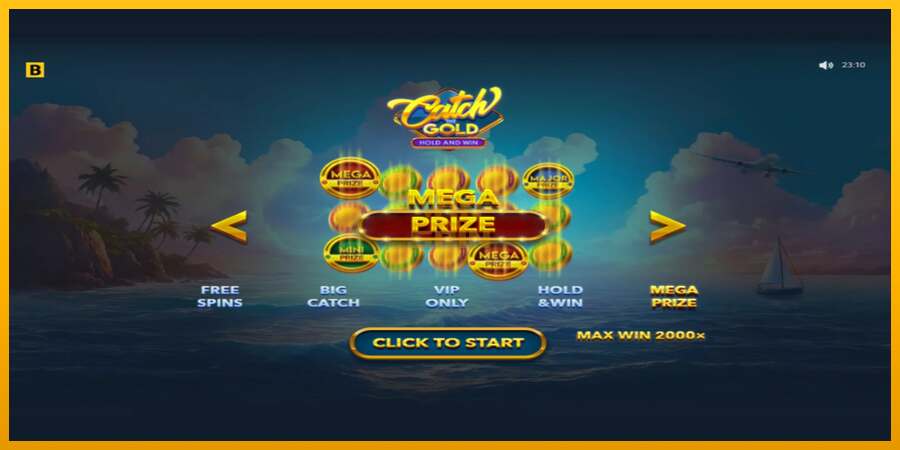 Catch The Gold Hold and Win dirua lortzeko joko-makina, irudia 1