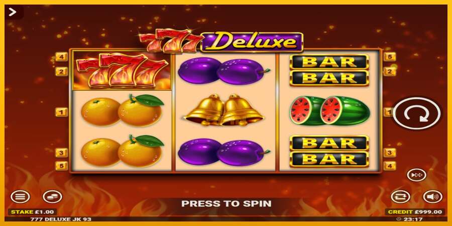 777 Deluxe Jackpot King dirua lortzeko joko-makina, irudia 2