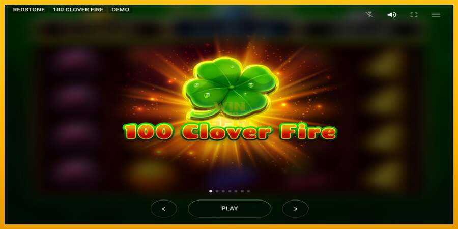 100 Clover Fire dirua lortzeko joko-makina, irudia 1