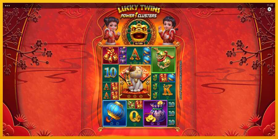 Lucky Twins Power Clusters dirua lortzeko joko-makina, irudia 1